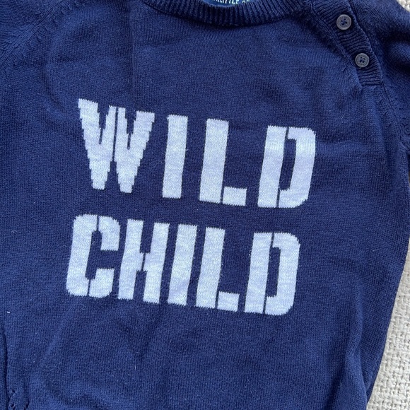 Wild Child navy baby sweater 18 mo💙 - Picture 2 of 7